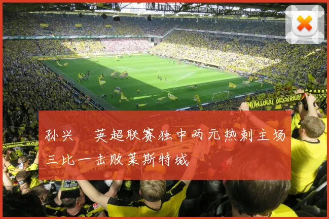 孙兴慜英超联赛独中两元热刺主场三比一击败莱斯特城